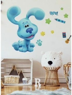 Cheap ⌛ Nickelodeon Blue's Clues Peel & Stick Giant Wall Decals 🎁