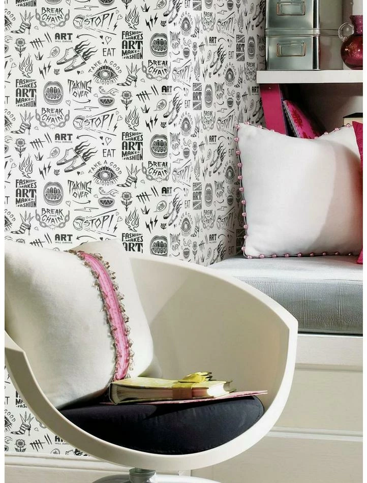 New 🎁 Disney Cruella Graffiti Peel & Stick Wallpaper 😉 2 New 🎁 Disney Cruella Graffiti Peel & Stick Wallpaper 😉 - Image 2