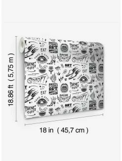 New 🎁 Disney Cruella Graffiti Peel & Stick Wallpaper 😉 7 New 🎁 Disney Cruella Graffiti Peel & Stick Wallpaper 😉 -Furniture Outlet Store 16997342 av3