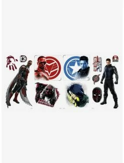 Brand new 🔔 Marvel Falcon And The Winter Soldier Peel & Stick Wall Decals ⌛