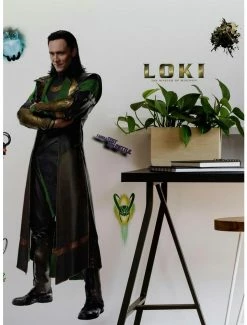 Coupon 🔥 Marvel Loki Peel & Stick Giant Wall Decal 💯