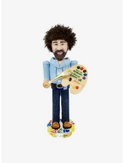 Budget 🧨 Bob Ross With Palette Nutcracker 🥰