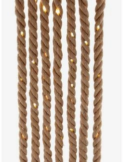 Coupon 😀 Light Natural Brown Rope With Warm White Superbright Led Light Set 👏