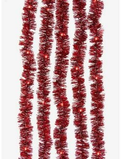 Budget ⭐ Light Red Led Tinsel Cascade Light Set 🌟