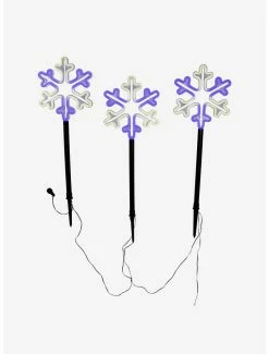 Wholesale 💯 Multicolor Led Snowflake Yard Stake Set 🔥