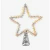 Wholesale ✨ Tinsel Star Tree Topper With Warm White Led Lights ✔️