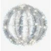 Best Sale 😉 Warm White 8 inch Led Tinsel Foldable Sphere 🤩