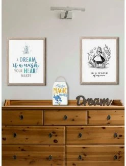 Deals ⭐ Disney Alice In Wonderland Framed Wood Décor 🤩 -Furniture Outlet Store 17073698 av3