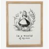 Deals ⭐ Disney Alice In Wonderland Framed Wood Décor 🤩