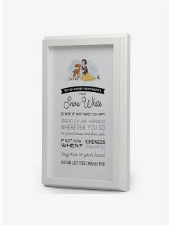 Coupon 👍 Disney Snow White Lessons Framed Wood Décor 👍 -Furniture Outlet Store 17073704 av1