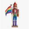 New ❤️ 12 Inch Wooden Pride Nutcracker 😀