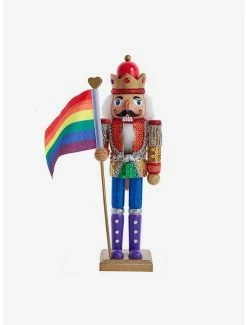 New ❤️ 12 Inch Wooden Pride Nutcracker 😀