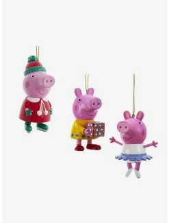 Hot Sale 💯 Peppa Pig Blow Mold Ornaments 3 Pc Set 🔥