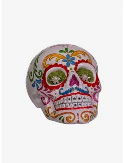 Top 10 👏 Resin White Skull With Multicolor Design Tablepiece 🧨