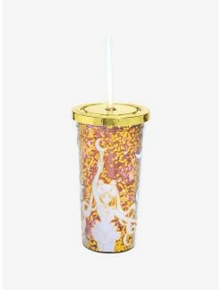 Outlet 🔔 Sailor Moon Crystal Gold Glitter Acrylic Travel Cup 💯