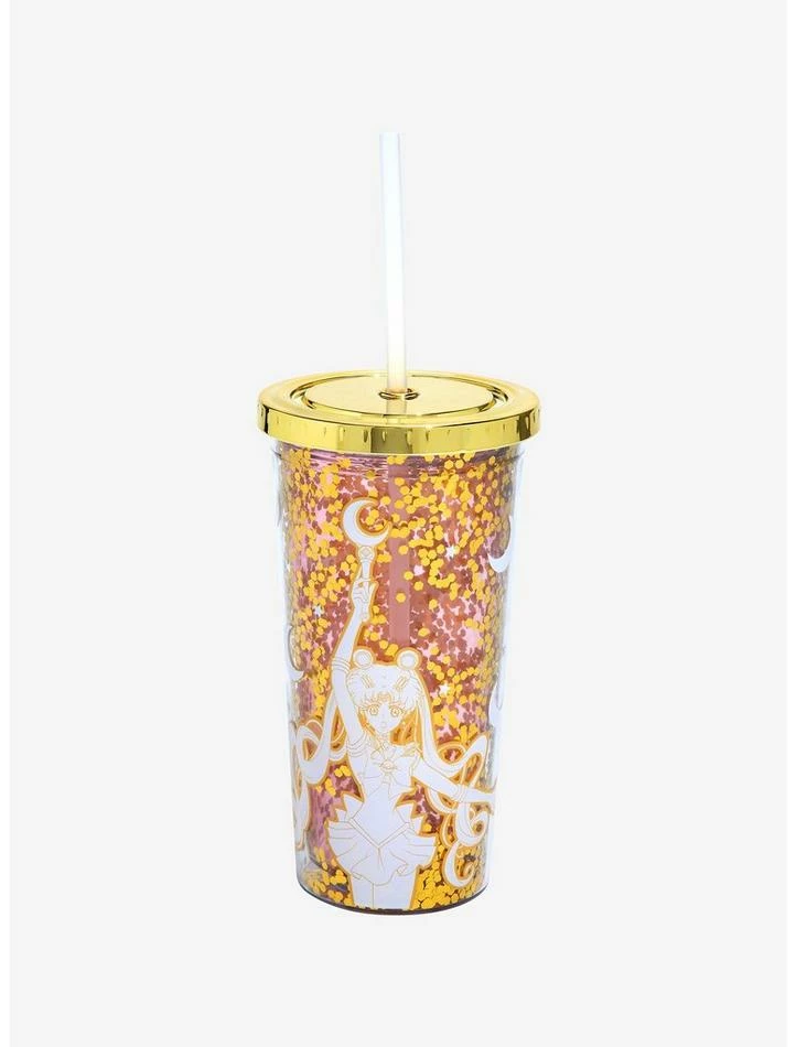 Outlet π Sailor Moon Crystal Gold Glitter Acrylic Travel Cup π― 1 Outlet π Sailor Moon Crystal Gold Glitter Acrylic Travel Cup π―