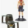 New 💯 One Piece Ace Figure And Straw Hat 3D Mug 😉