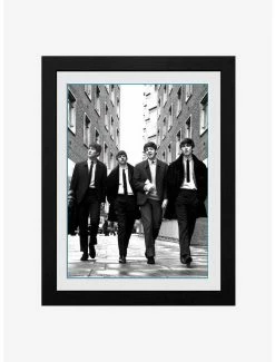 Deals 🧨 The Beatles In London Portrait Framed Poster ✔️