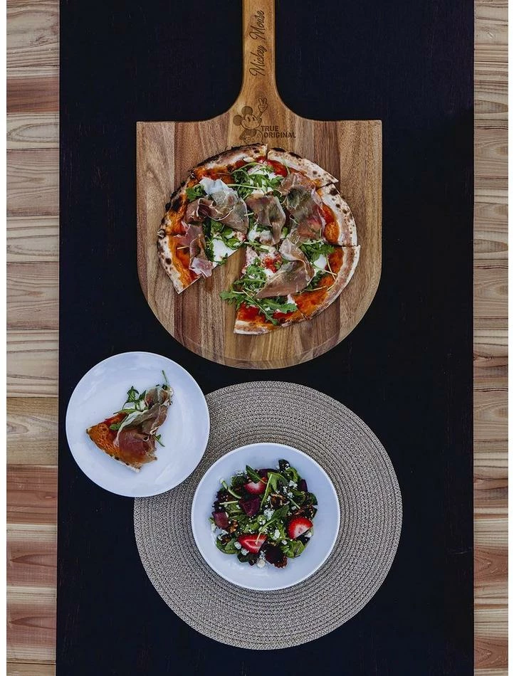 Promo 😍 Disney Mickey Mouse Acacia Pizza Peel Serving Paddle 🌟 3 Promo 😍 Disney Mickey Mouse Acacia Pizza Peel Serving Paddle 🌟 - Image 3