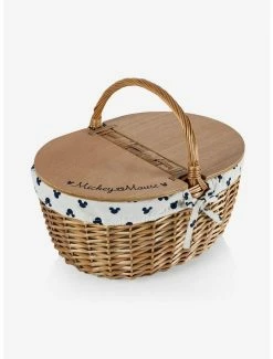 Coupon 🤩 Disney Mickey Mouse Classic Mickey Silhouette Country Picnic Basket ✔️