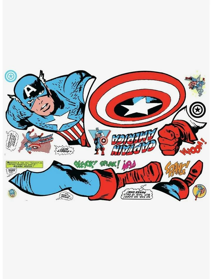 Outlet ๐ Marvel Captain America Comic Giant Wall Decals ๐ฏ 1 Outlet ๐ Marvel Captain America Comic Giant Wall Decals ๐ฏ