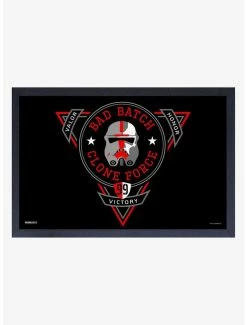 Promo 🎁 Star Wars The Bad Batch Badge Framed Wood Wall Art 🎉