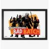 Hot Sale 🌟 Star Wars The Bad Batch Group Pose Framed Wood Wall Art ✨