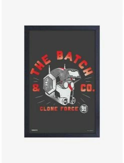 Hot Sale 😍 Star Wars The Bad Batch Helmet Framed Wood Wall Art 😉