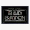 Promo 🎁 Star Wars The Bad Batch Logo Framed Wood Wall Art ❤️