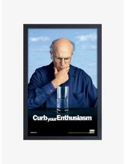 Promo 🌟 Curb Your Enthusiasm Water Framed Wood Wall Art ⭐
