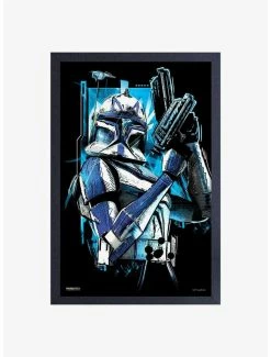 Buy 👏 Star Wars The Clone Wars Clone Rex Framed Wood Wall Art 😉