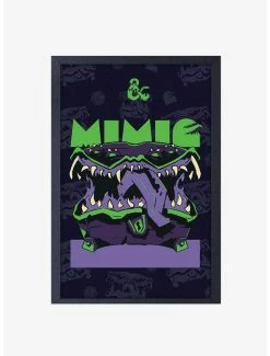 Hot Sale 👍 Dungeons and Dragons Mimic Framed Wood Wall Art 🌟