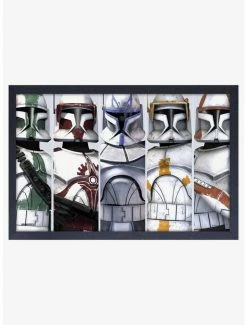 Cheap 🛒 Star Wars The Clone Wars Troopers Group Framed Wood Wall Art ✔️