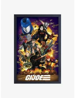 Cheapest ⌛ G.I. Joe Movie Poster Framed Wood Wall Art ❤️