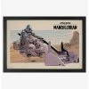 Promo 🎉 Star Wars The Mandalorian Speeder Bike Framed Wood Wall Art 😀