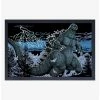 Cheapest 🎉 Godzilla Blue Framed Wood Wall Art 😍