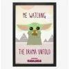 Coupon ✔️ Star Wars The Mandalorian ⌚ Watching the Drama Framed Wood Wall Art 😀