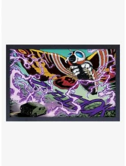 Flash Sale ⌛ Godzilla Mothra Attack Framed Wood Wall Art 👏