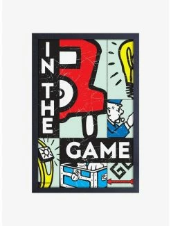 Hot Sale 🤩 Monopoly In the Game Framed Wood Wall Art 🔥