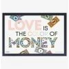 Coupon 🌟 Monopoly Love is the Color of Money Framed Wood Wall Art 🔥
