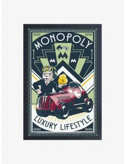 Cheap 😉 Monopoly Luxury Wealth Framed Wood Wall Art 🛒