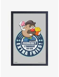 Budget 😉 Mr. Potato Head Extra Fries Framed Wood Wall Art 🌟