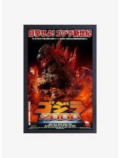 Best Pirce 👏 Godzilla Movies 1999 Framed Wood Wall Art 👏