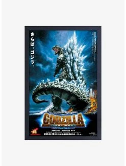 Flash Sale ⌛ Godzilla Movies 2004 Framed Wood Wall Art 😉