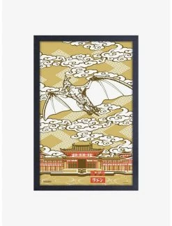 Discount 👏 Godzilla Rodan Framed Wood Wall Art 😉