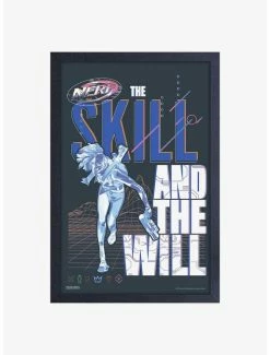 Hot Sale 🥰 Nerf Skill and Will Framed Wood Wall Art ⌛