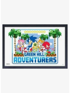 Promo ⭐ Sonic the Hedgehog Adventures Framed Wood Wall Art 😉