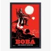 Budget ✨ Star Wars Book of Boba Fett Boba Framed Wood Wall Art 🔥