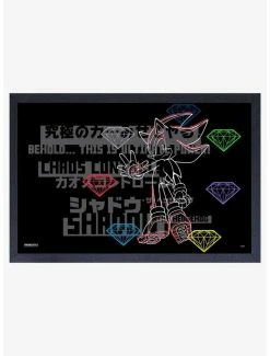 Outlet 👏 Sonic the Hedgehog Chaos Control Framed Wood Wall Art 🧨