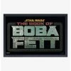 Best Pirce 🤩 Star Wars Book of Boba Fett Logo Metal Framed Wood Wall Art 🔥